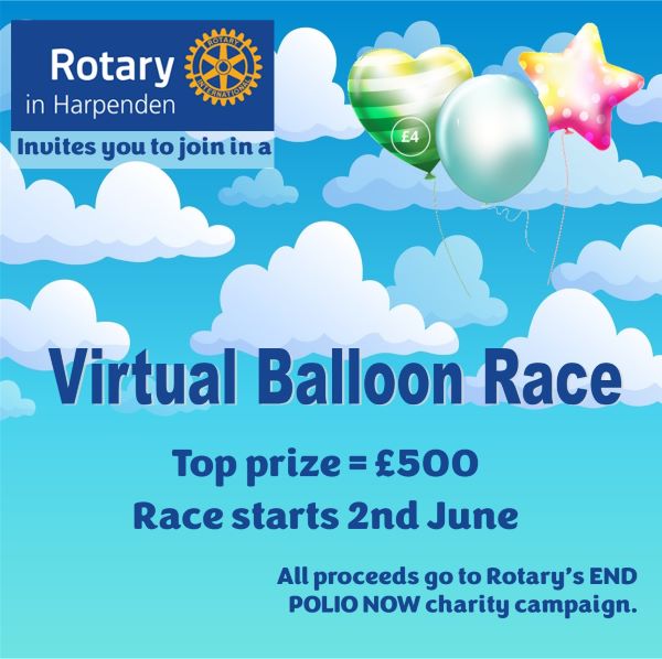 Join in our VIRTUAL Balloon Race for the Queen's Platinum Jubilee on 2nd June 2022 and you could win some great prizes!